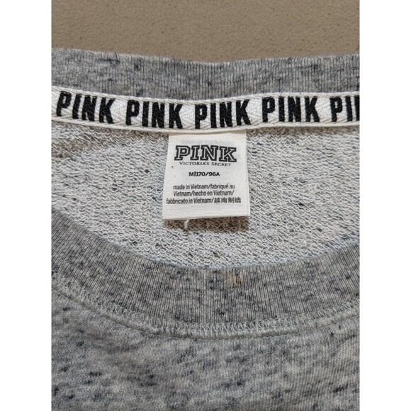 PINK Victoria Secret Pullover Crew Neck With Mesh Sleeves And Sides Size Medium - Picture 9 of 12